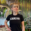T-Shirts - Schriftzug - Schwarz (Damen)